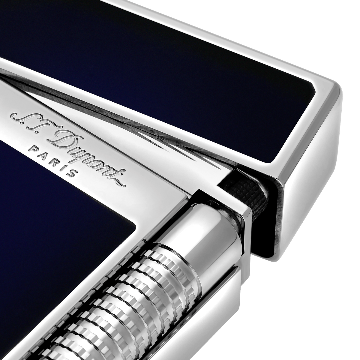 LE GRAND C23013 - ST Dupont Lighter Blue Lacquered Palladium | CSC Cigars