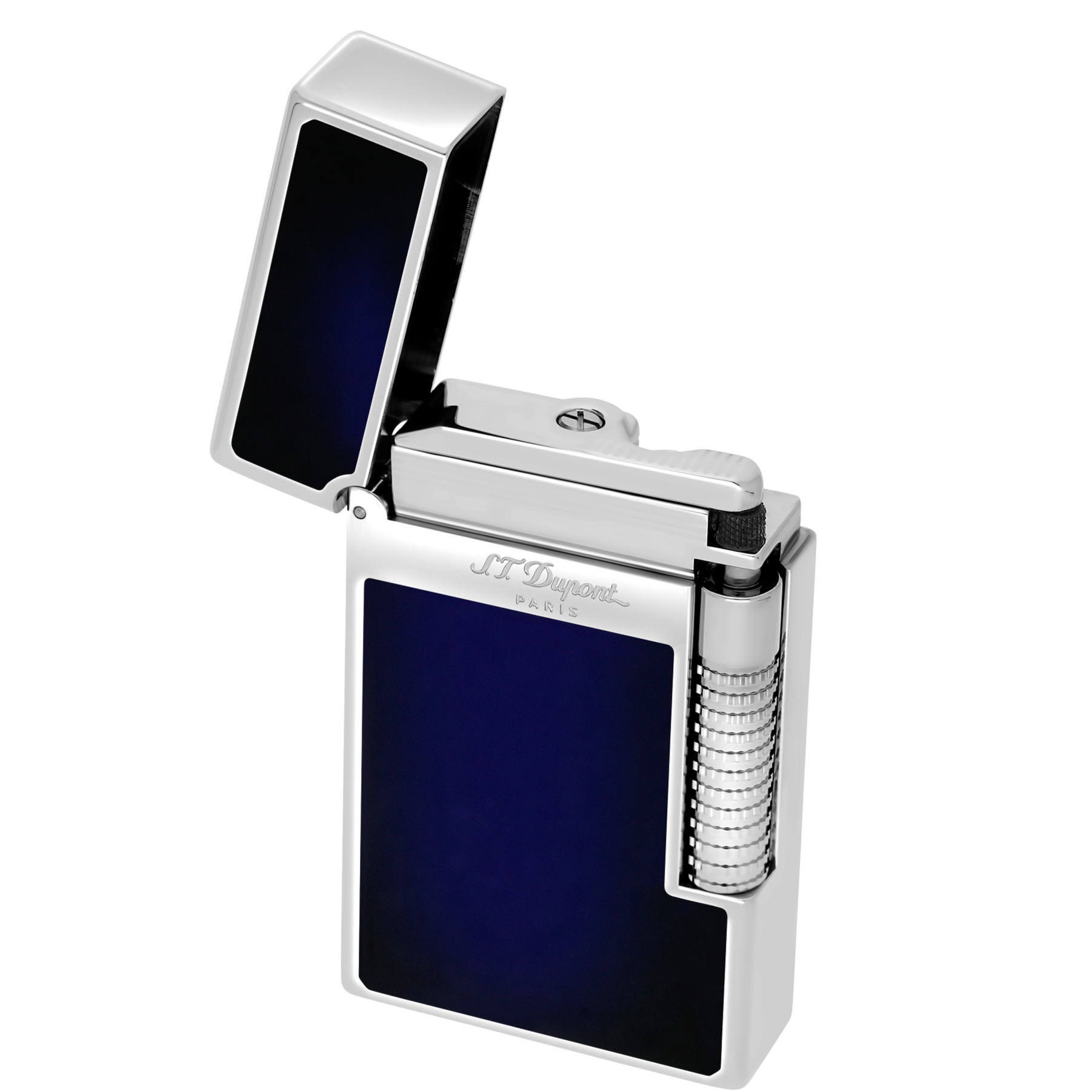 LE GRAND C23013 - ST Dupont Lighter Blue Lacquered Palladium | CSC Cigars