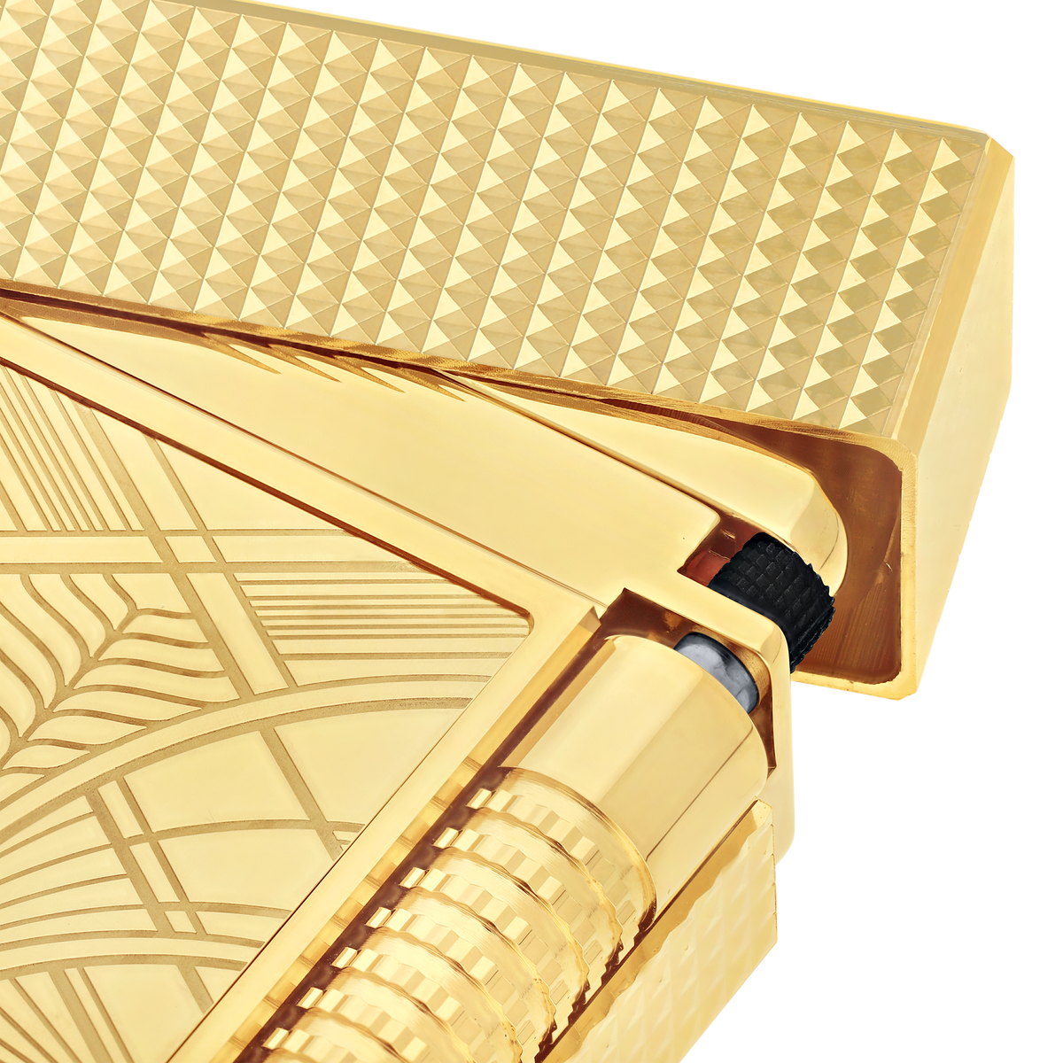 LE GRAND C23460 SKYLINE YELLOW GOLD Luxury Lighter - S.T. Dupont Paris | CSC Cigars
