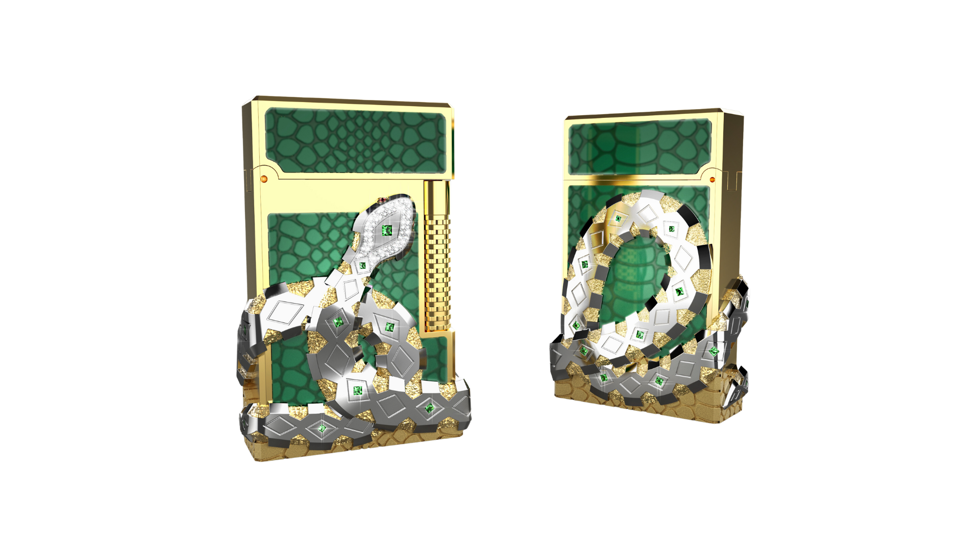 SNAKE C23080 Year of the Snake High Jewelry Luxus-Set - S.T. Dupont Paris | CSC Cigars