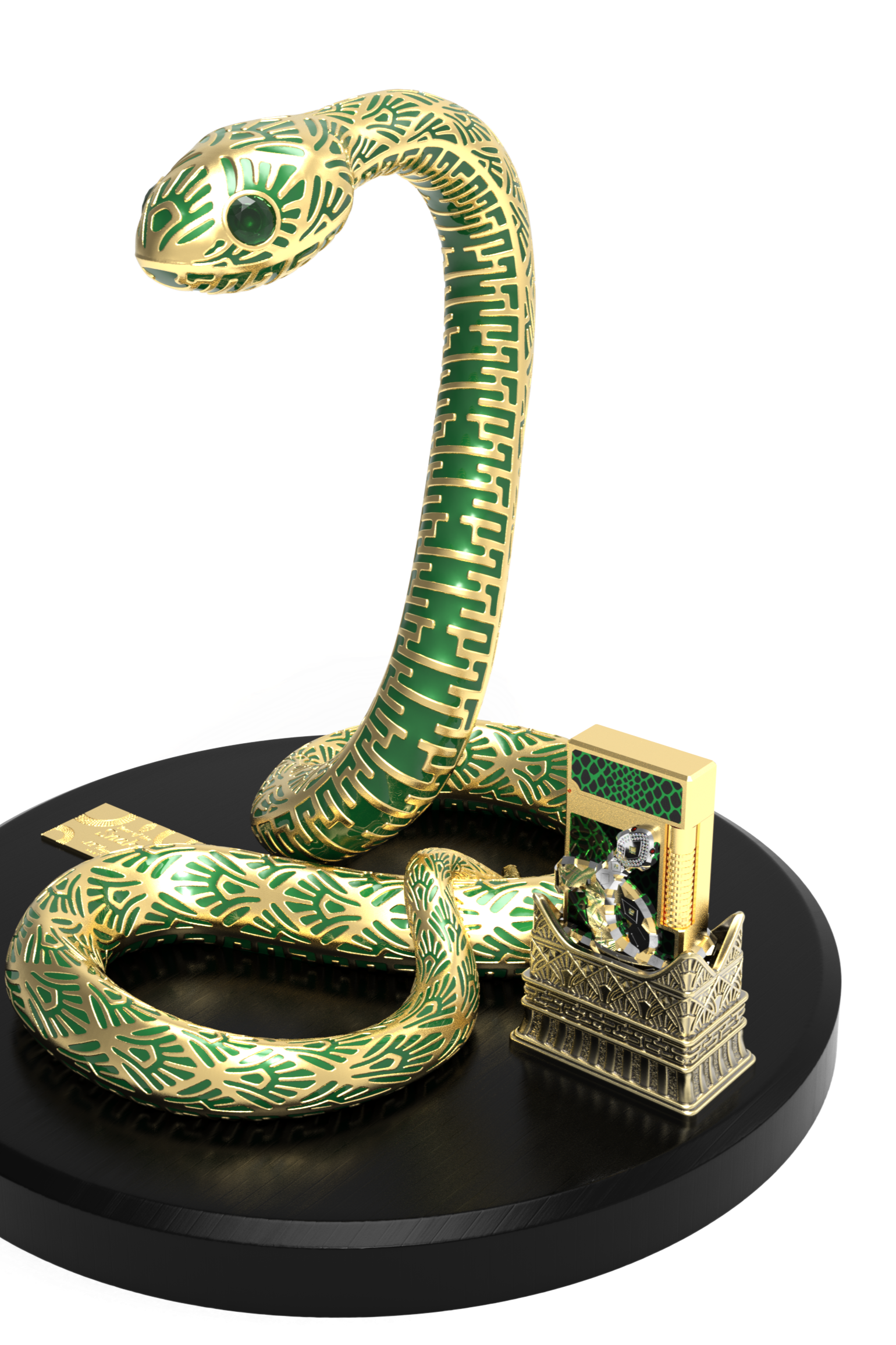 SNAKE C23080 Year of the Snake High Jewelry Luxus-Set - S.T. Dupont Paris | CSC Cigars