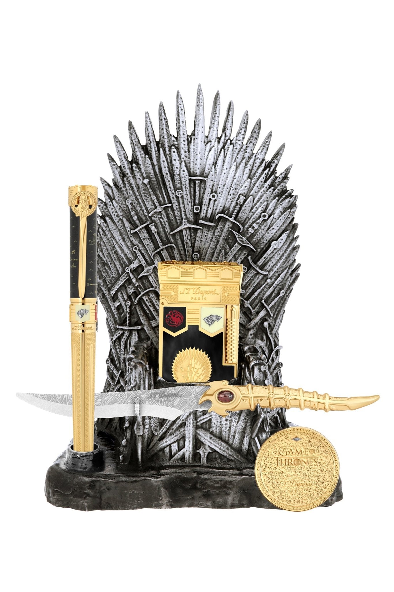 GOT C2GOT Luxury Set Lighter Pen Knife - ST Dupont Game of Thrones | CSC Cigars