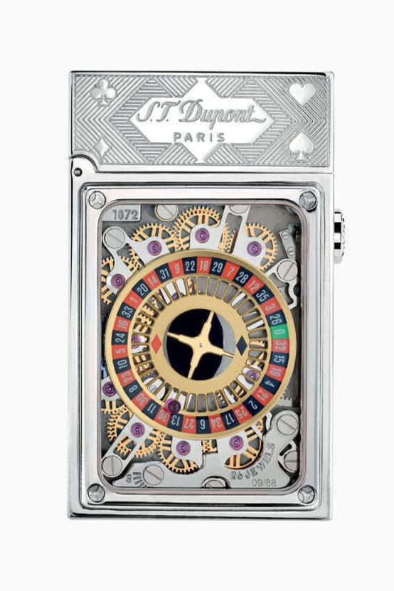 CASINO 016358PAL Pocket Complication Palladium Luxury Lighter - ST. Dupont Paris | CSC Cigars