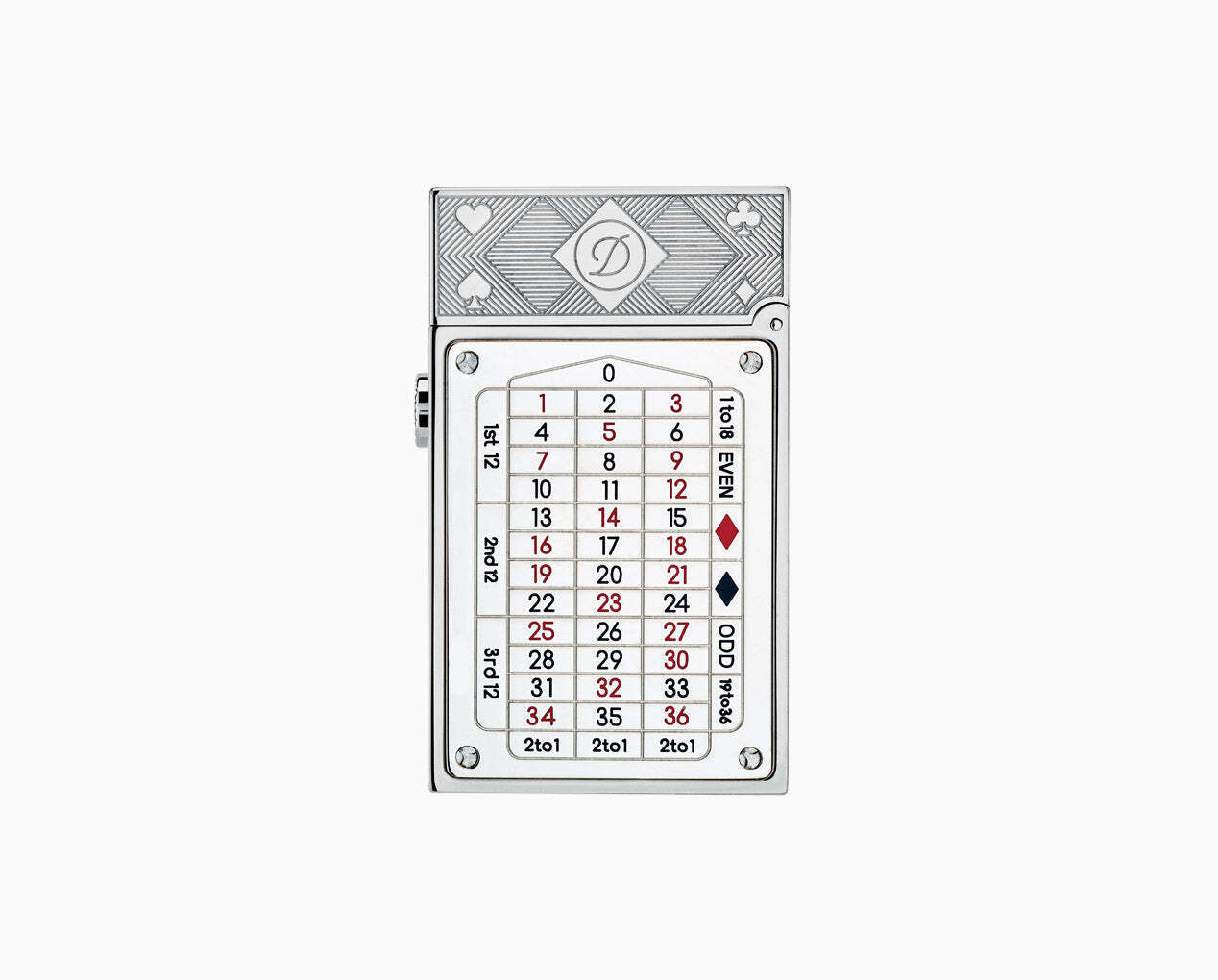 CASINO 016358PAL Pocket Complication Palladium Luxury Lighter - ST. Dupont Paris | CSC Cigars