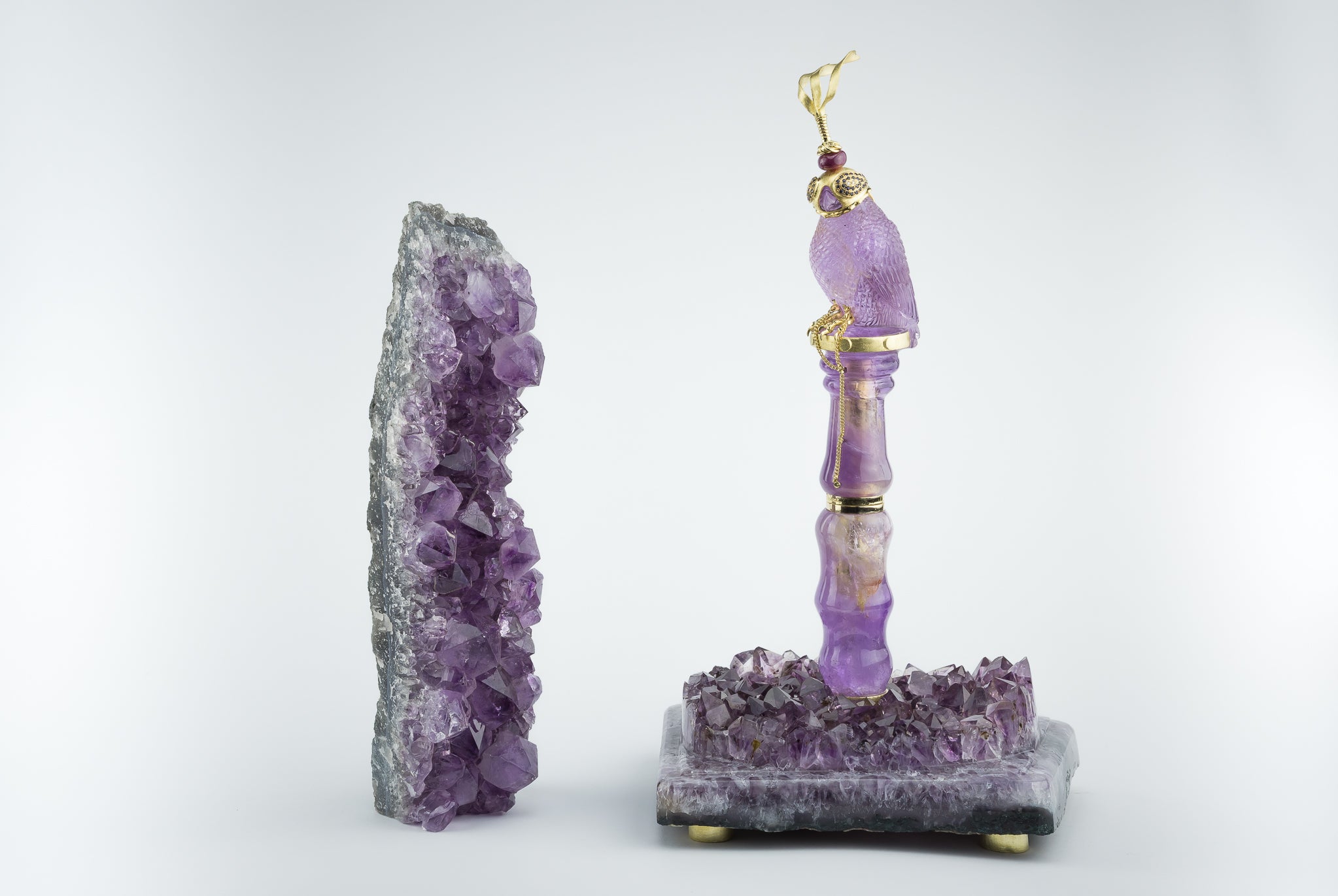FALCON 241808 Peregrine Amethyst Gemstone Luxury Fountain Pen - ST. Dupont Paris | CSC Cigars