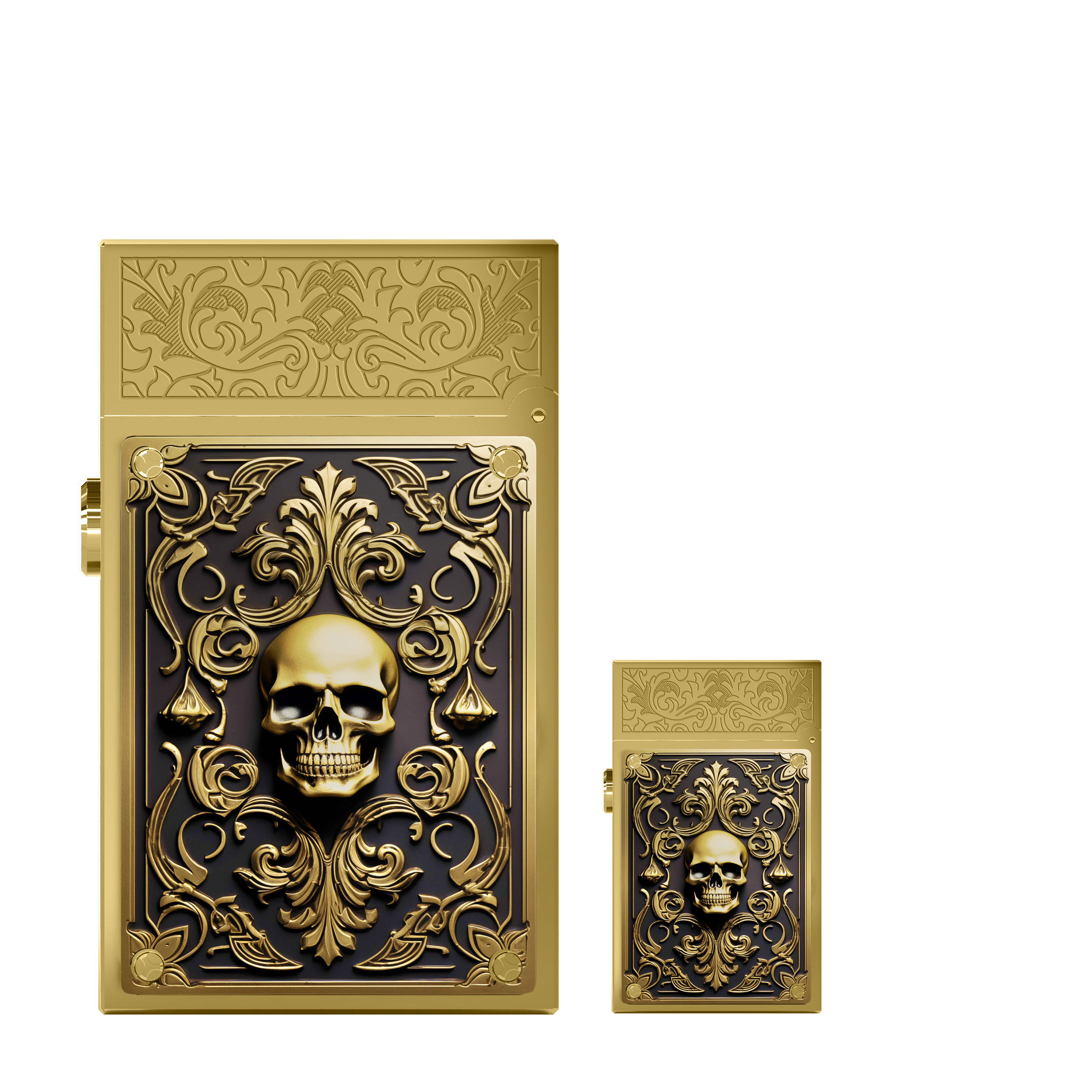 LUCKY SKULL H16005 Pocket Complication Luxury Lighter - ST Dupont Paris | CSC Cigars