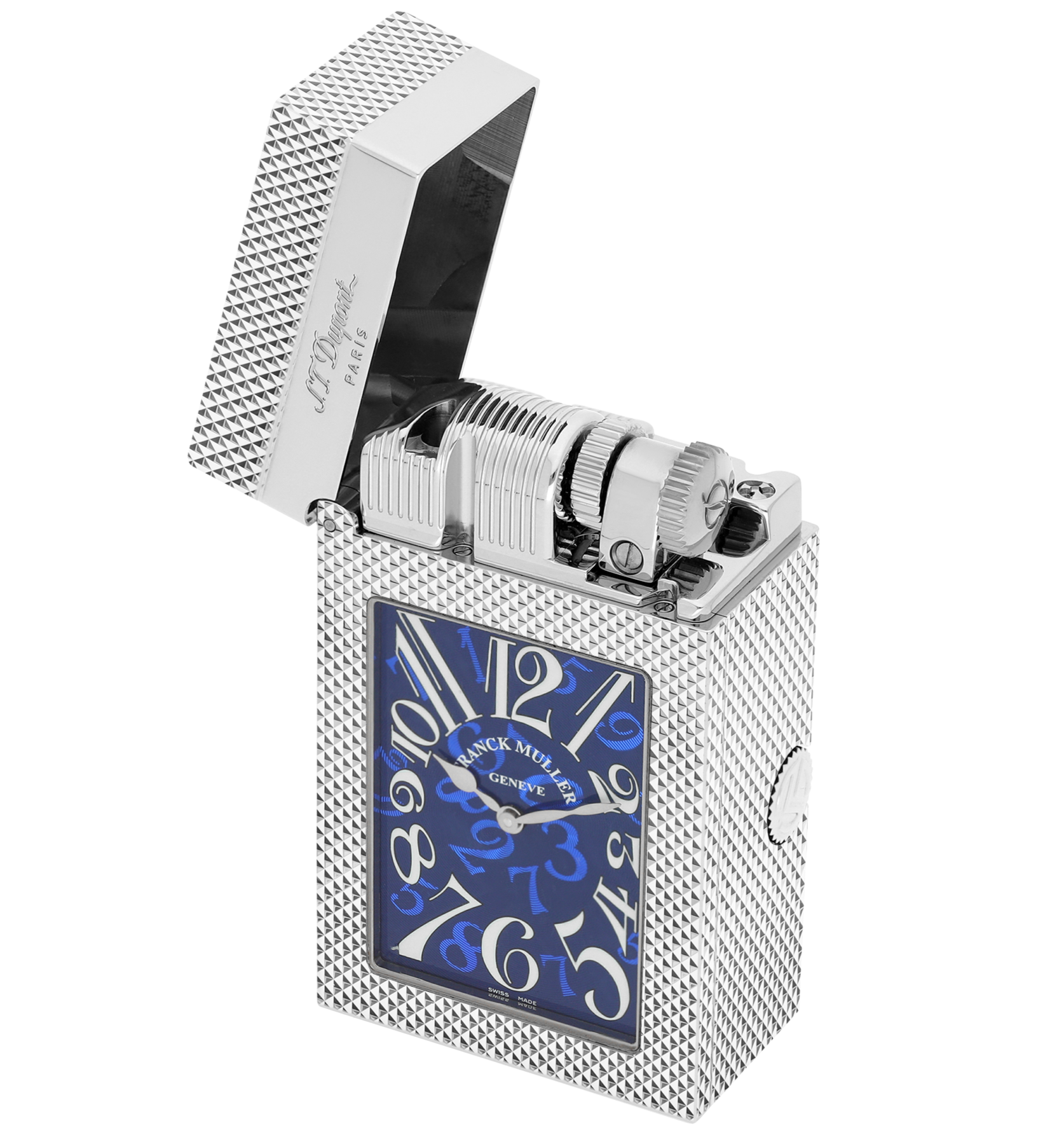 MASTER H16008 Franck Muller Black Luminova Limited Edition Luxury Lighter - ST Dupont x Franck Muller | CSC Cigars