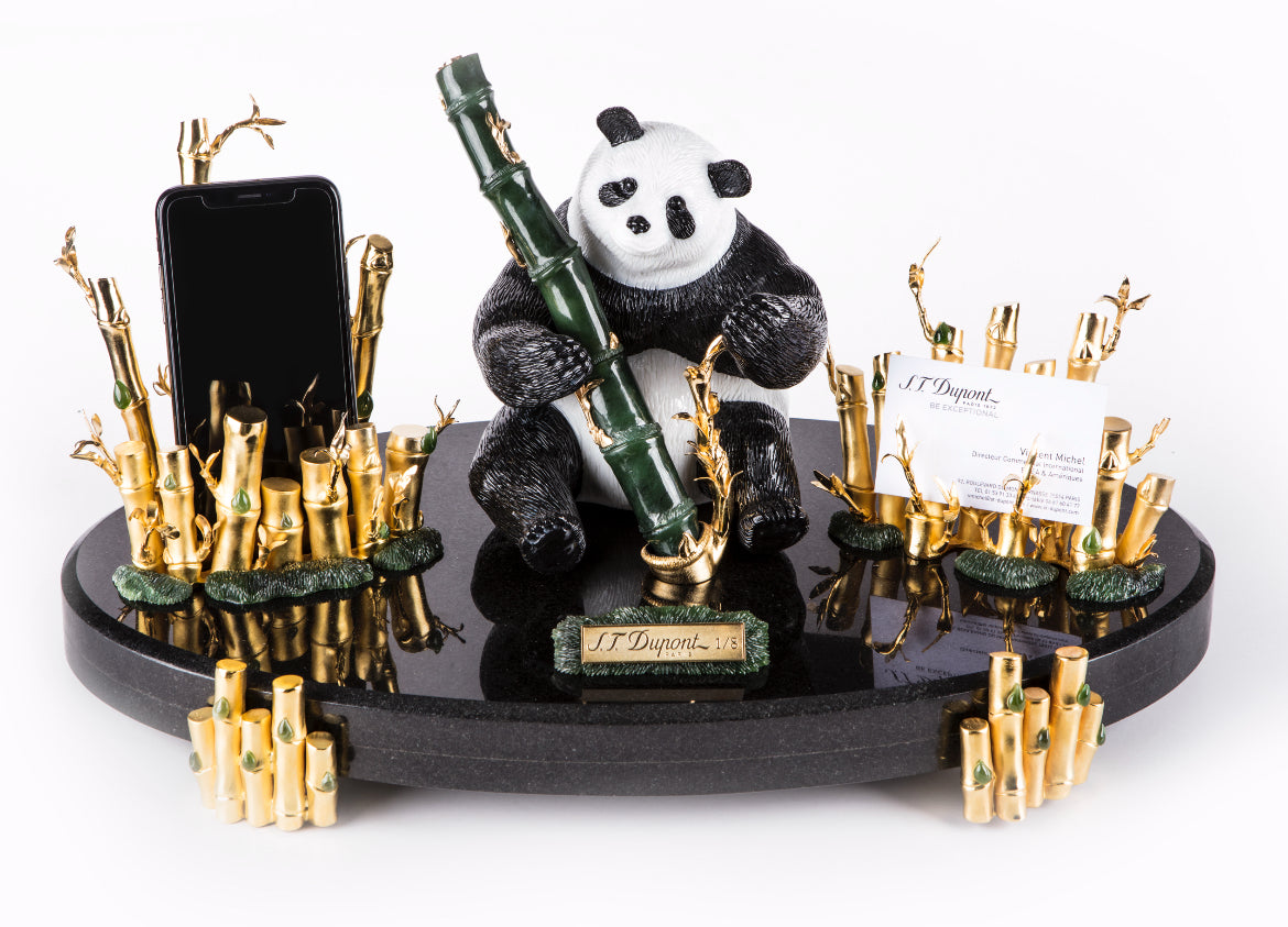 PANDA 240817 Panda Bamboo Gemstone Luxury Fountain Pen - ST Dupont Paris | CSC Cigars