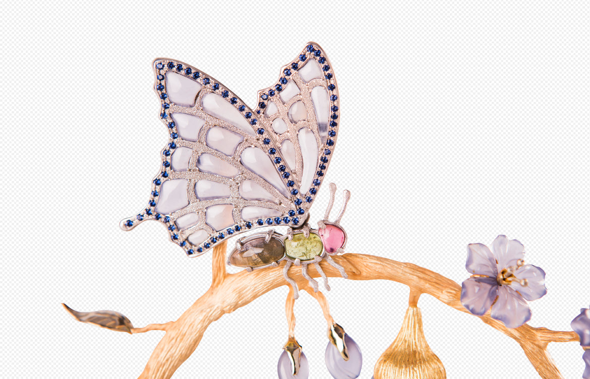 BUTTERFLY 241812 Butterfly Gemstone Luxury Fountain Pen - ST. Dupont Paris | CSC Cigars
