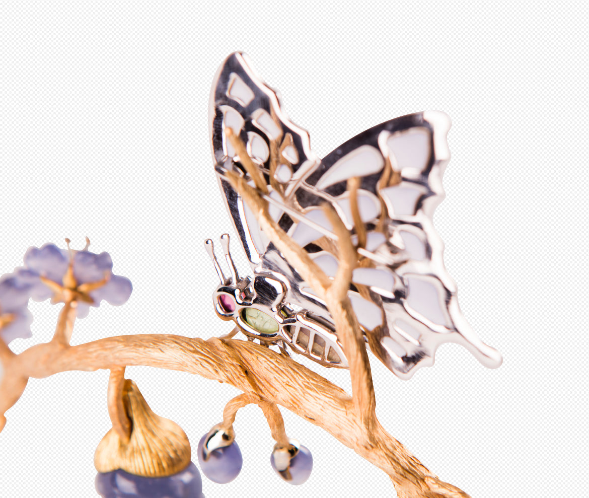 BUTTERFLY 241812 Butterfly Gemstone Luxury Fountain Pen - ST. Dupont Paris | CSC Cigars