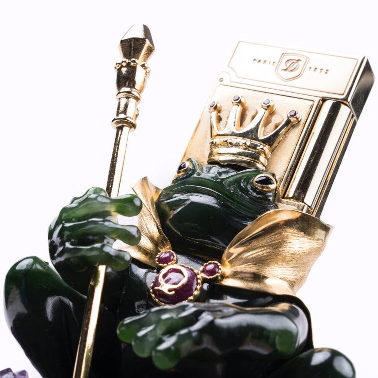 FROG KING 016950 Ultra Exclusive Frog Gemstone Luxury Lighter - ST Dupont Paris | CSC Cigars