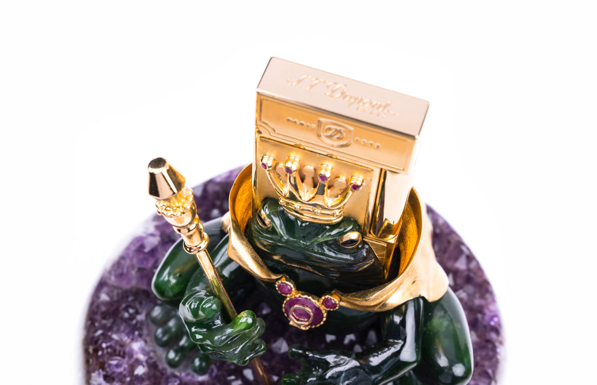 FROG KING 016950 Ultra Exclusive Frog Gemstone Luxury Lighter - ST Dupont Paris | CSC Cigars