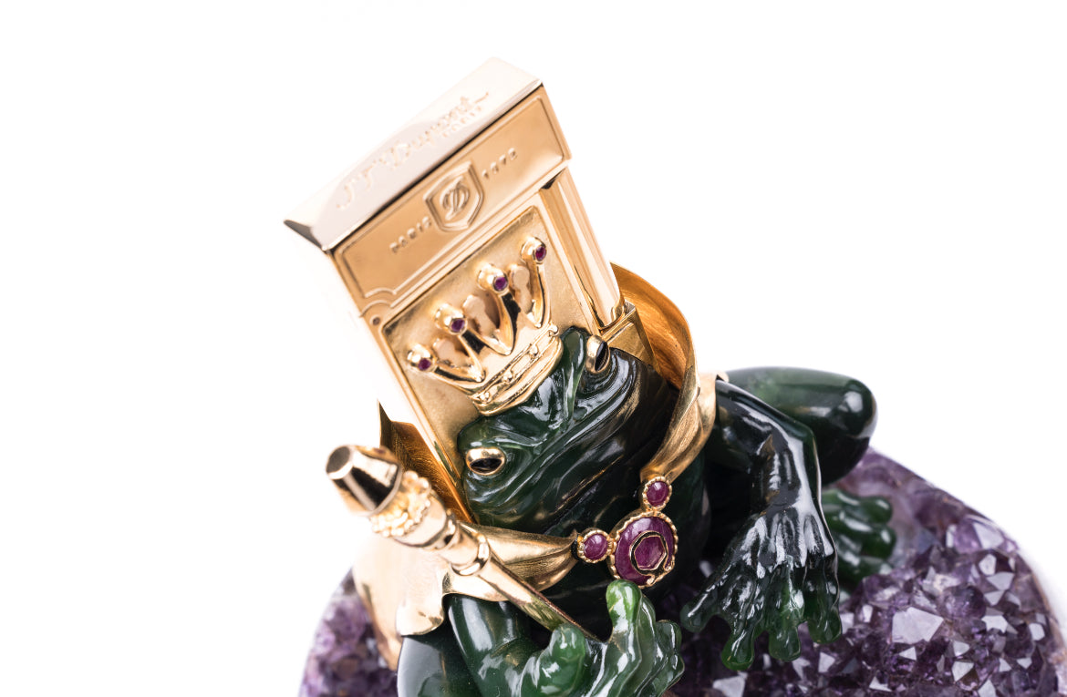 FROG KING 016950 Ultra Exclusive Frog Gemstone Luxury Lighter - ST Dupont Paris | CSC Cigars