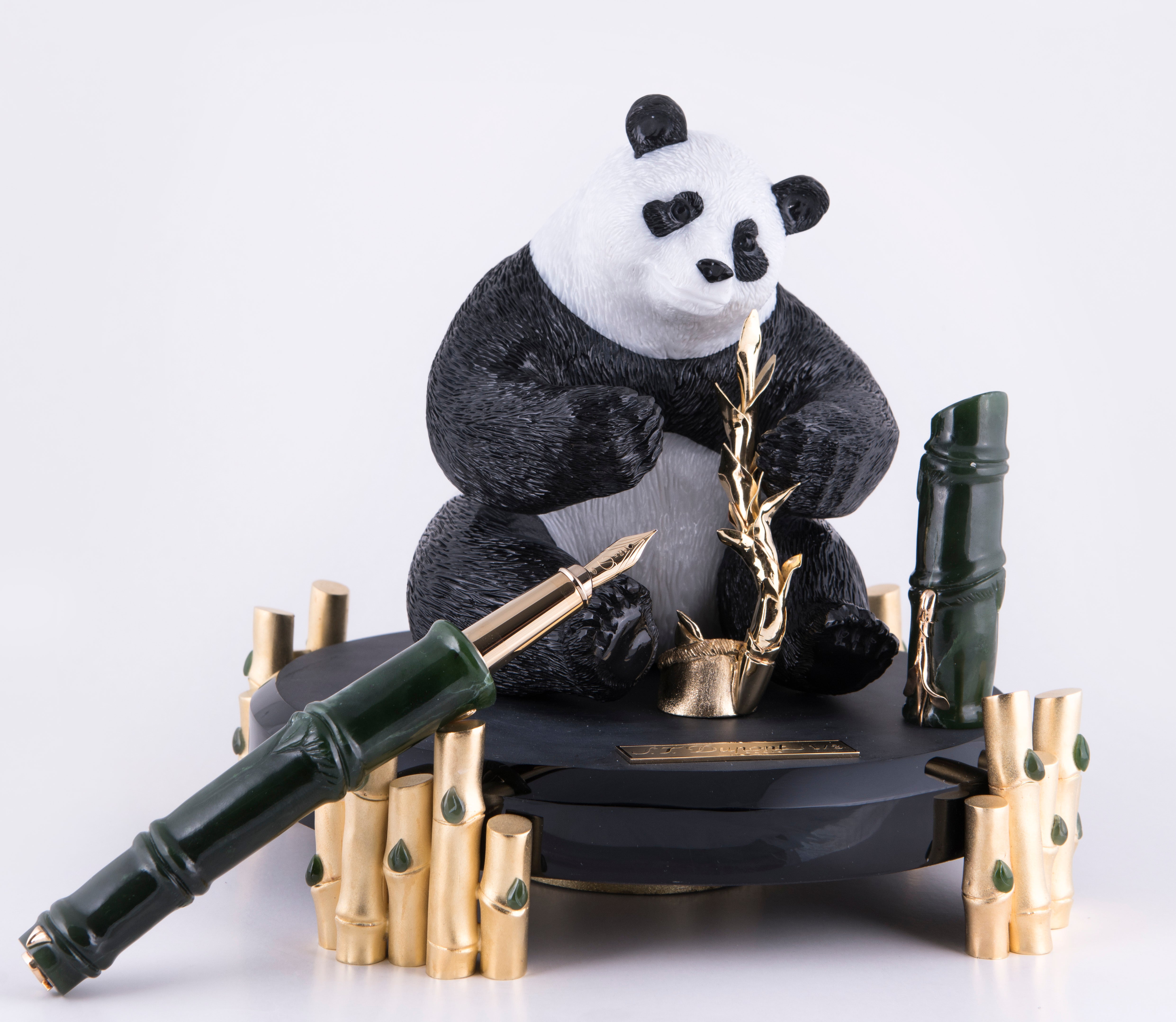 PANDA 240817 Panda Bamboo Gemstone Luxury Fountain Pen - ST Dupont Paris | CSC Cigars