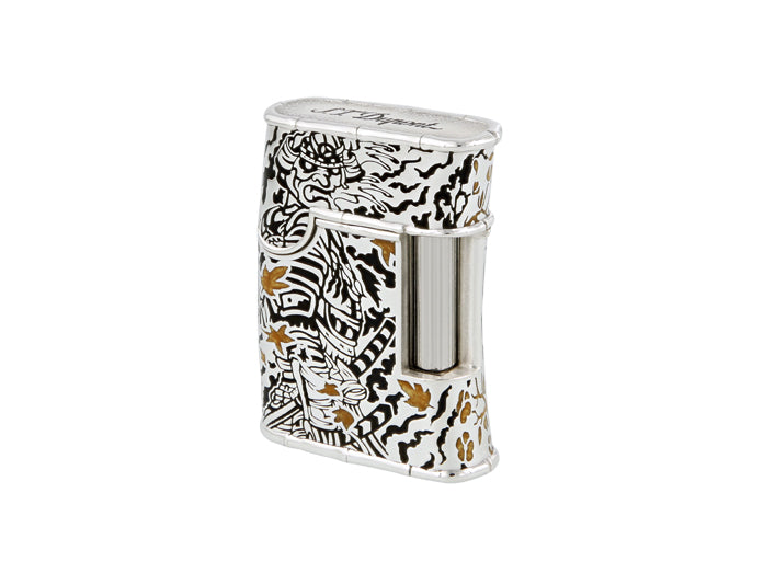 TATTOO SAMURAI 016612 Lighter Silver-Black - S.T. Dupont | CSC Cigars