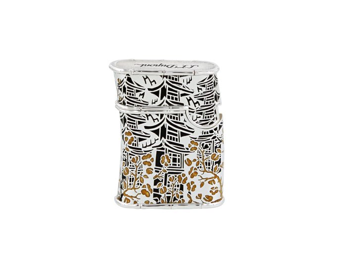 TATTOO SAMURAI 016612 Lighter Silver-Black - S.T. Dupont | CSC Cigars