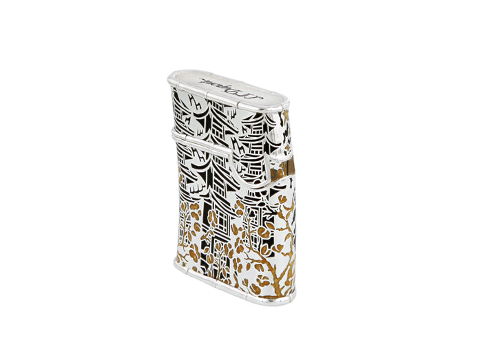 TATTOO SAMURAI 016612 Lighter Silver-Black - S.T. Dupont | CSC Cigars