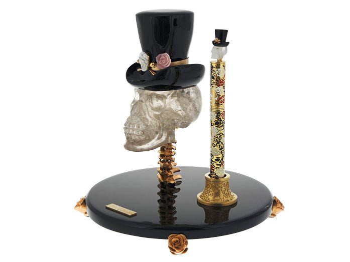 TATTOO 241659 Skull & Rose Gemstone Luxury Writing Instrument - ST Dupont Paris | CSC Cigars