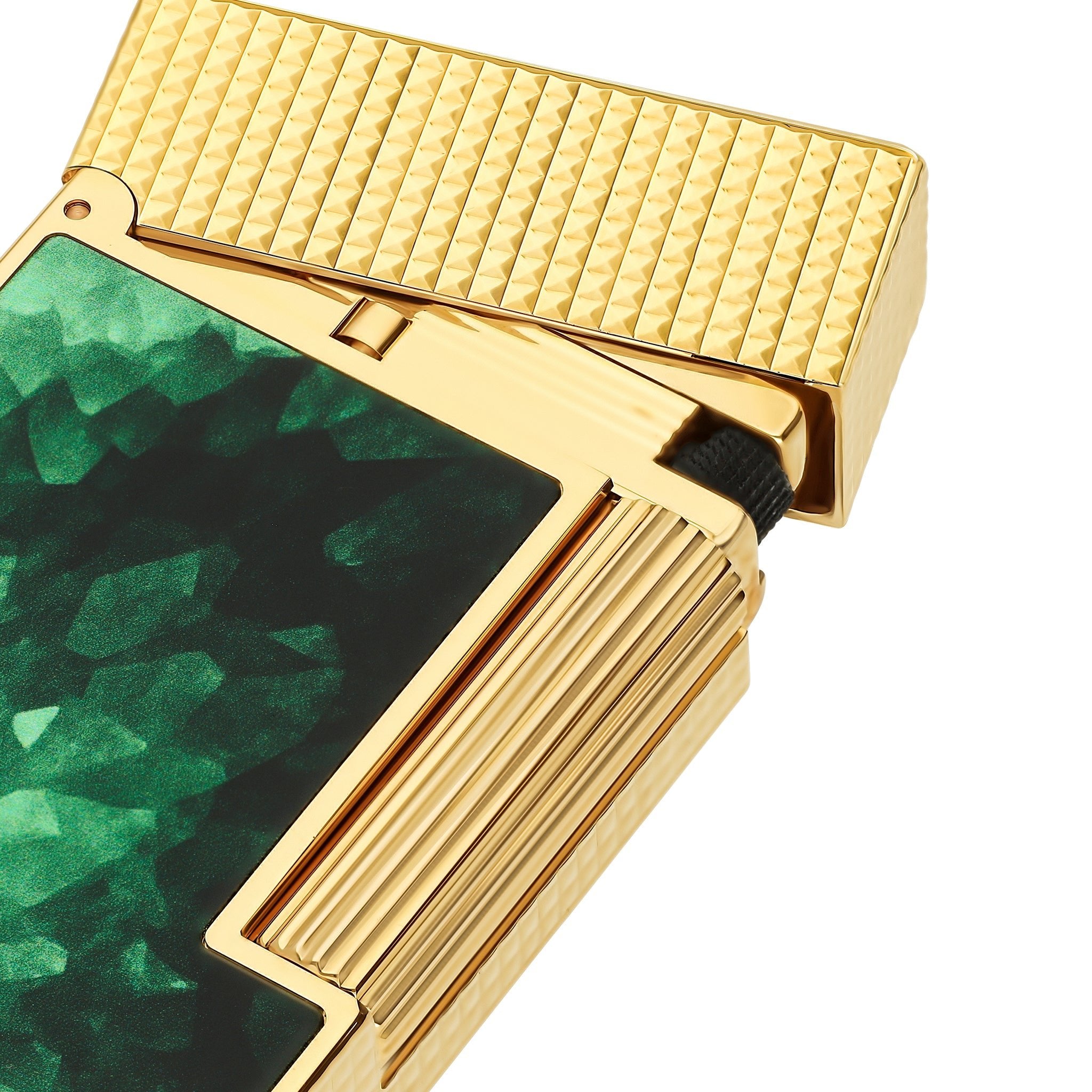 C16036CL Ligne 2 Grün Feuerzeug GEODE Limited Collection - S.T. Dupont | CSC Cigars