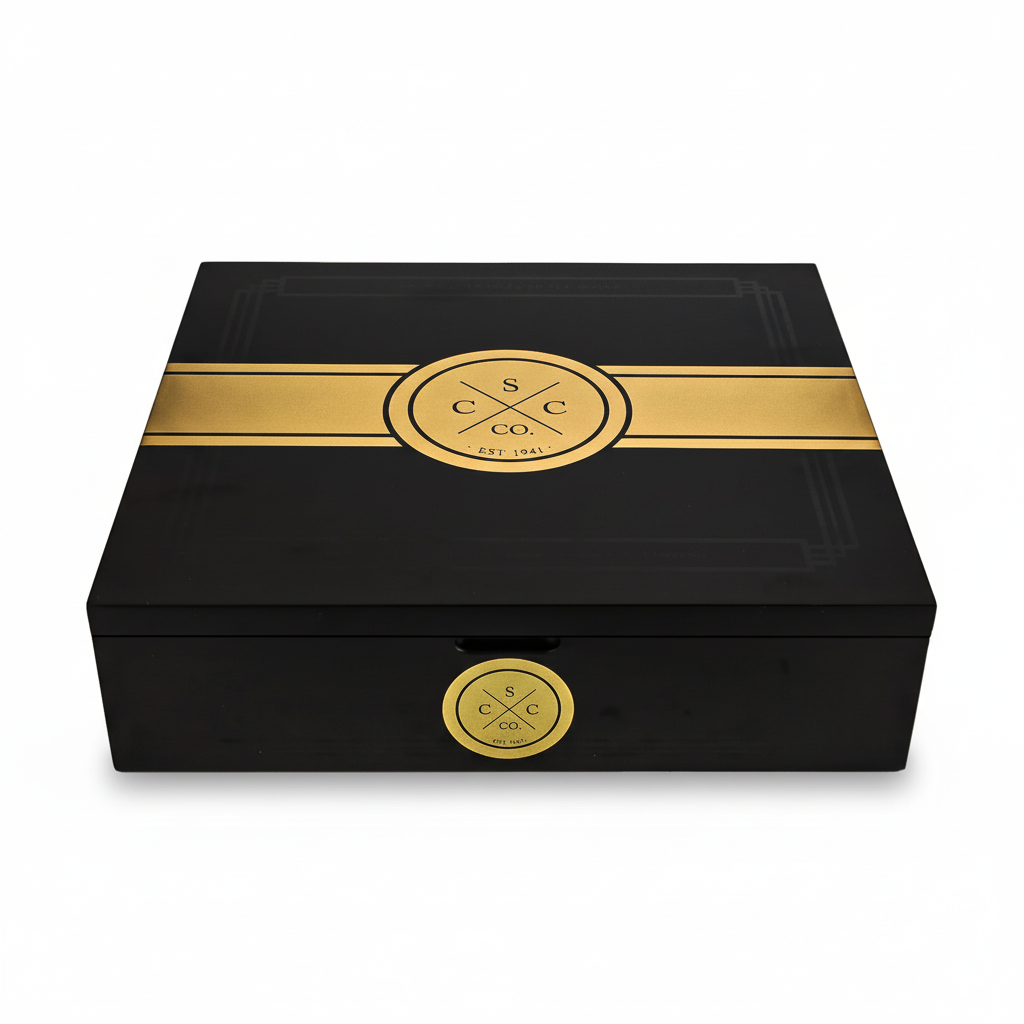 20er Kiste aus Zedernholz - Weißer Hintergrund