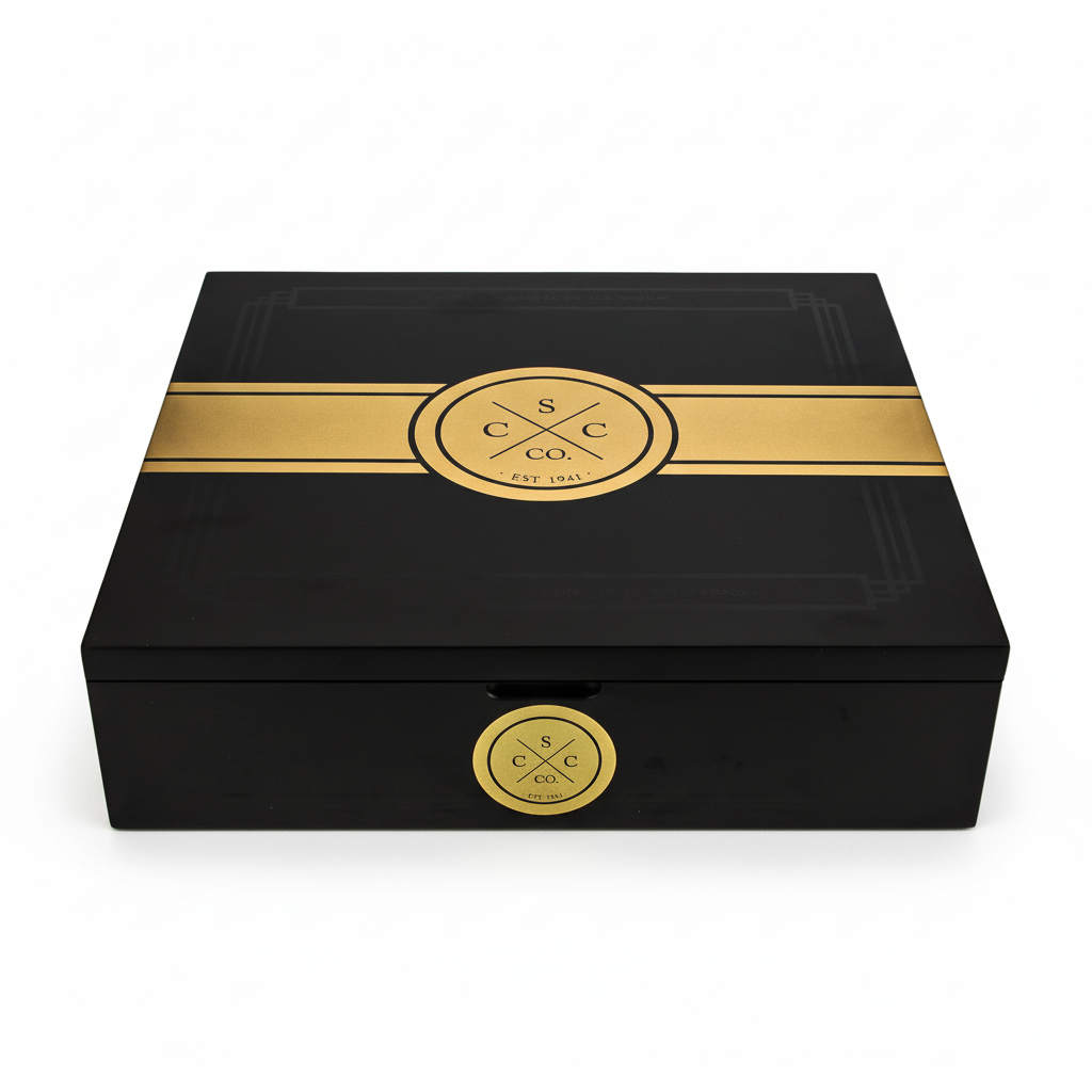 20er Kiste aus Zedernholz - Weißer Hintergrund