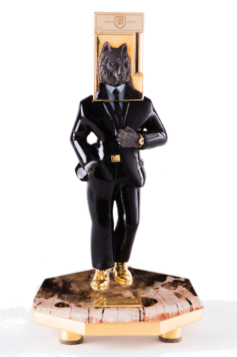 WOLF 016642S Investor Wolf Gemstone Luxury Lighter - ST Dupont Paris | CSC Cigars