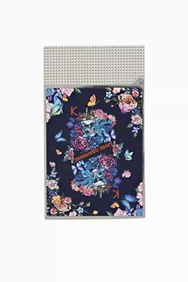 SKULL & FLOWERS C16410 - ST Dupont Lighter Line 2 Skull Design | CSC Cigars