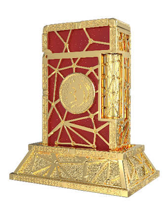 LE GRAND C23032LI Zodiac Löwe Rot – 18K Gold Luxus-Feuerzeug - S.T. Dupont Paris | CSC Cigars
