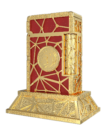 LE GRAND C23032LI Zodiac Löwe Rot – 18K Gold Luxus-Feuerzeug - S.T. Dupont Paris | CSC Cigars