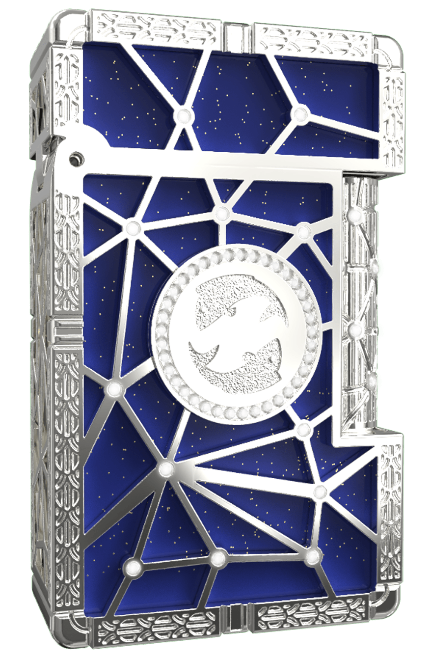 LE GRAND C23013PI Zodiac Fische Blau – 18K Gold Diamanten Luxus-Feuerzeug - S.T. Dupont Paris | CSC Cigars