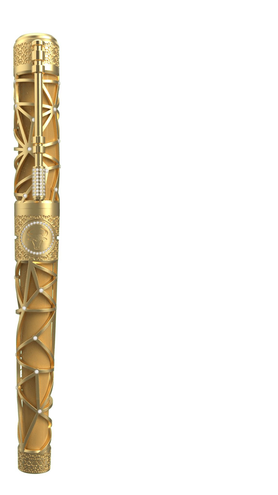 LE GRAND C23011TA Zodiac Taurus – Luxury lighter made of 18-karat gold with diamonds – S.T. Dupont Paris | CSC Cigars
