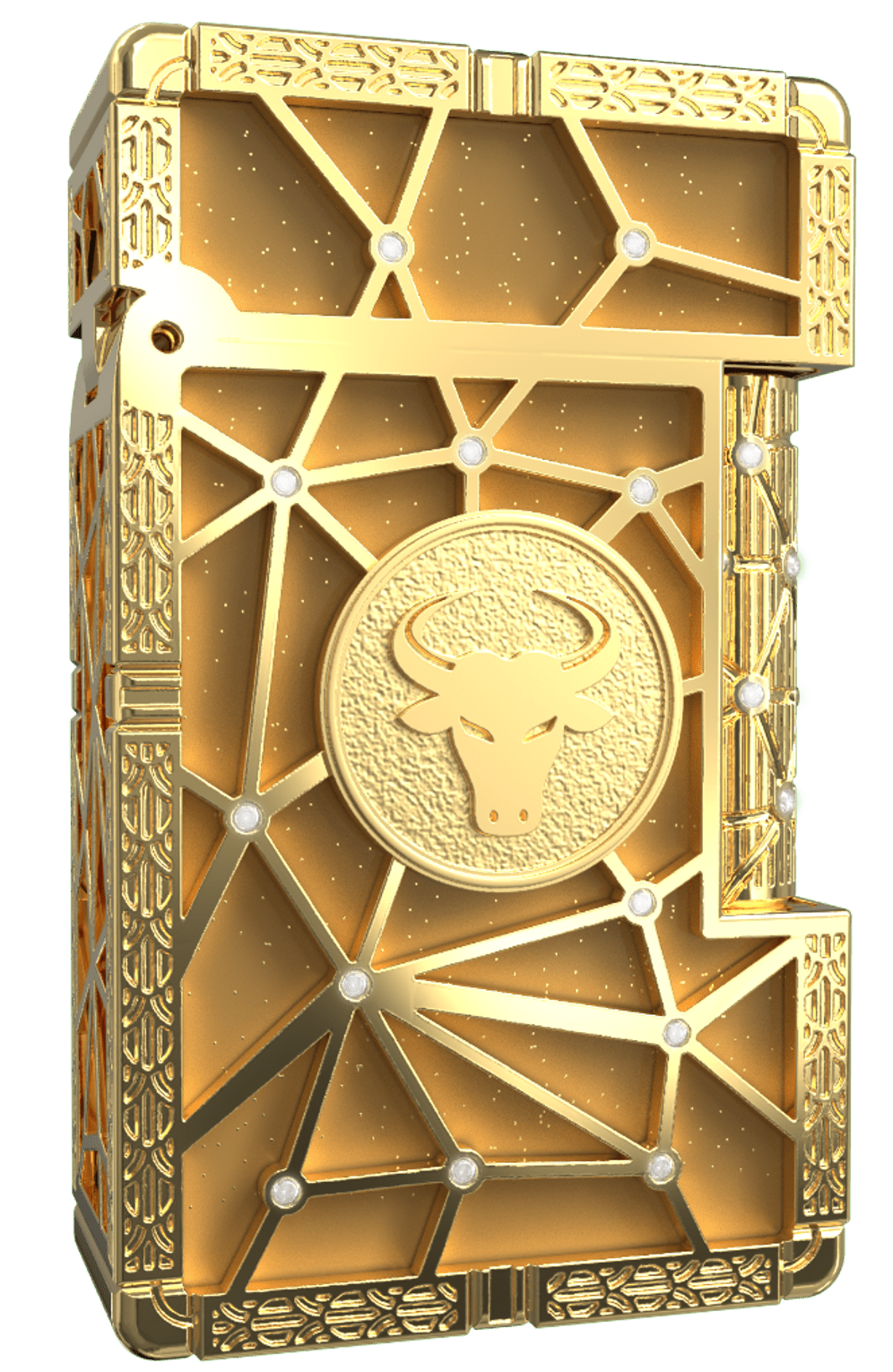 LE GRAND C23021TA Zodiac Stier – 18K Gold Diamanten Luxus-Feuerzeug - S.T. Dupont Paris | CSC Cigars