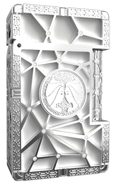 LE GRAND C23024LI Zodiac Waage Weiß – 18K Gold Diamanten Luxus-Feuerzeug - S.T. Dupont Paris | CSC Cigars