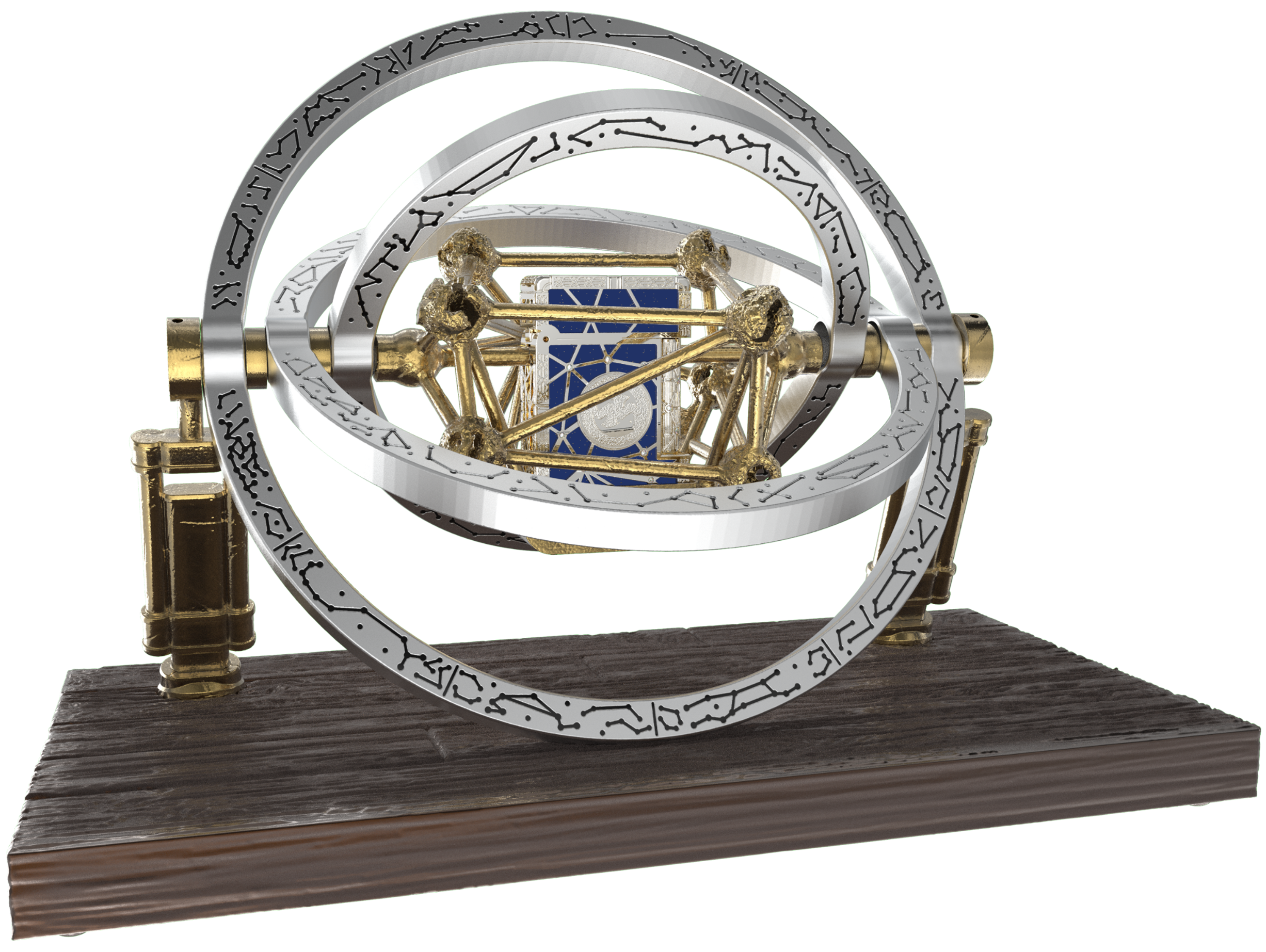 LE GRAND C23013PI Zodiac Fische Blau – 18K Gold Diamanten Luxus-Feuerzeug - S.T. Dupont Paris | CSC Cigars