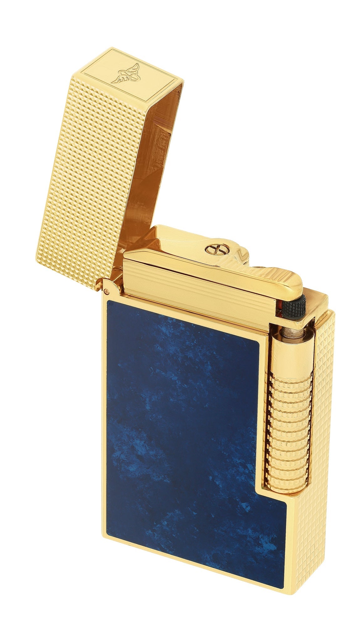 S.T. Dupont C23017CL POPOTE Luxury Lighter Blue Gold - S.T. Dupont Paris | CSC Cigars