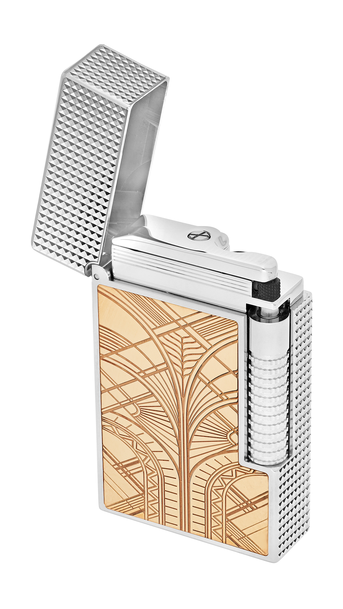 LE GRAND C23040CL ART DÉCO PINK GOLD Luxus-Feuerzeug - S.T. Dupont Paris | CSC Cigars