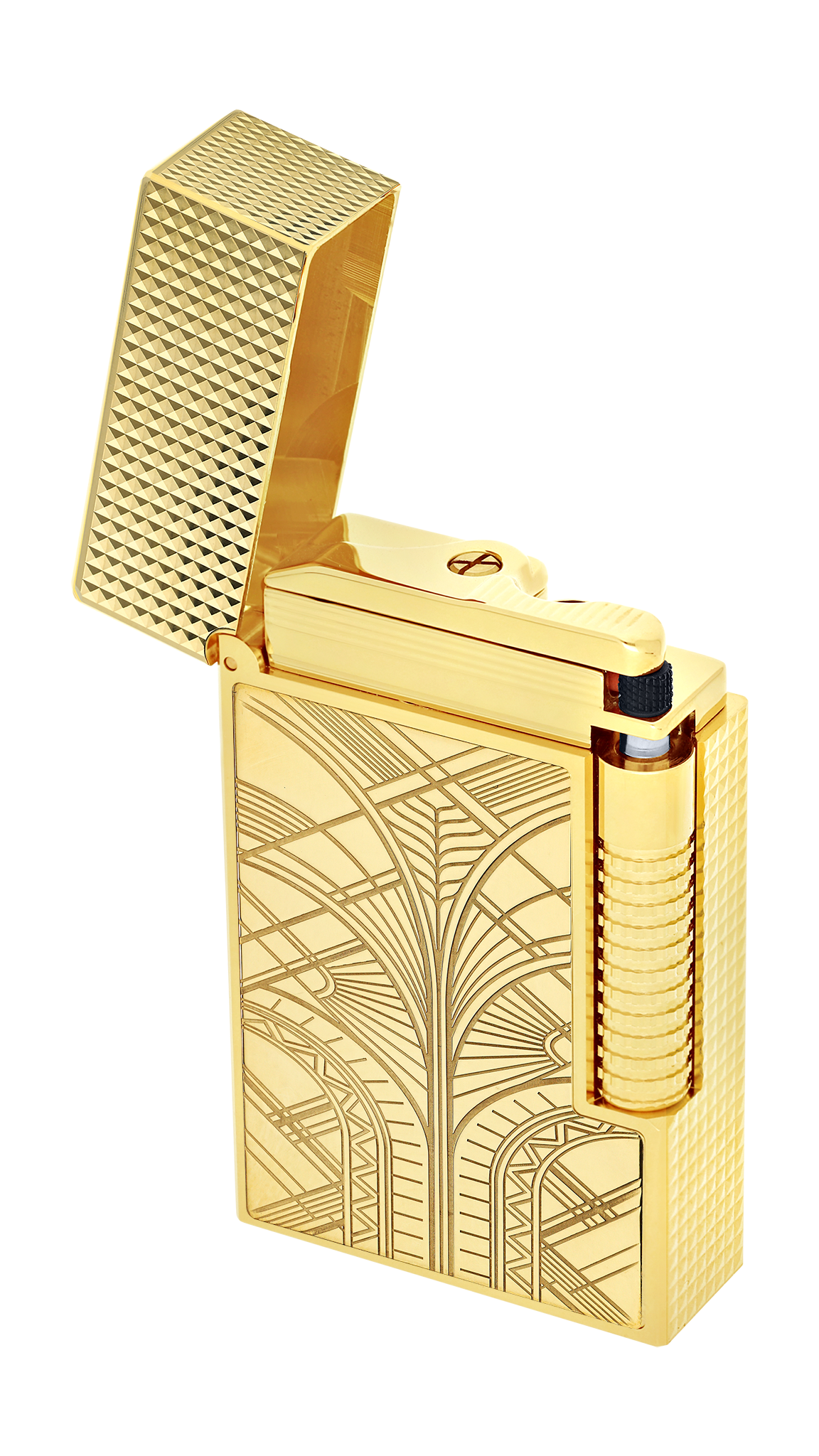 LE GRAND C23460 SKYLINE YELLOW GOLD Luxury Lighter - S.T. Dupont Paris | CSC Cigars