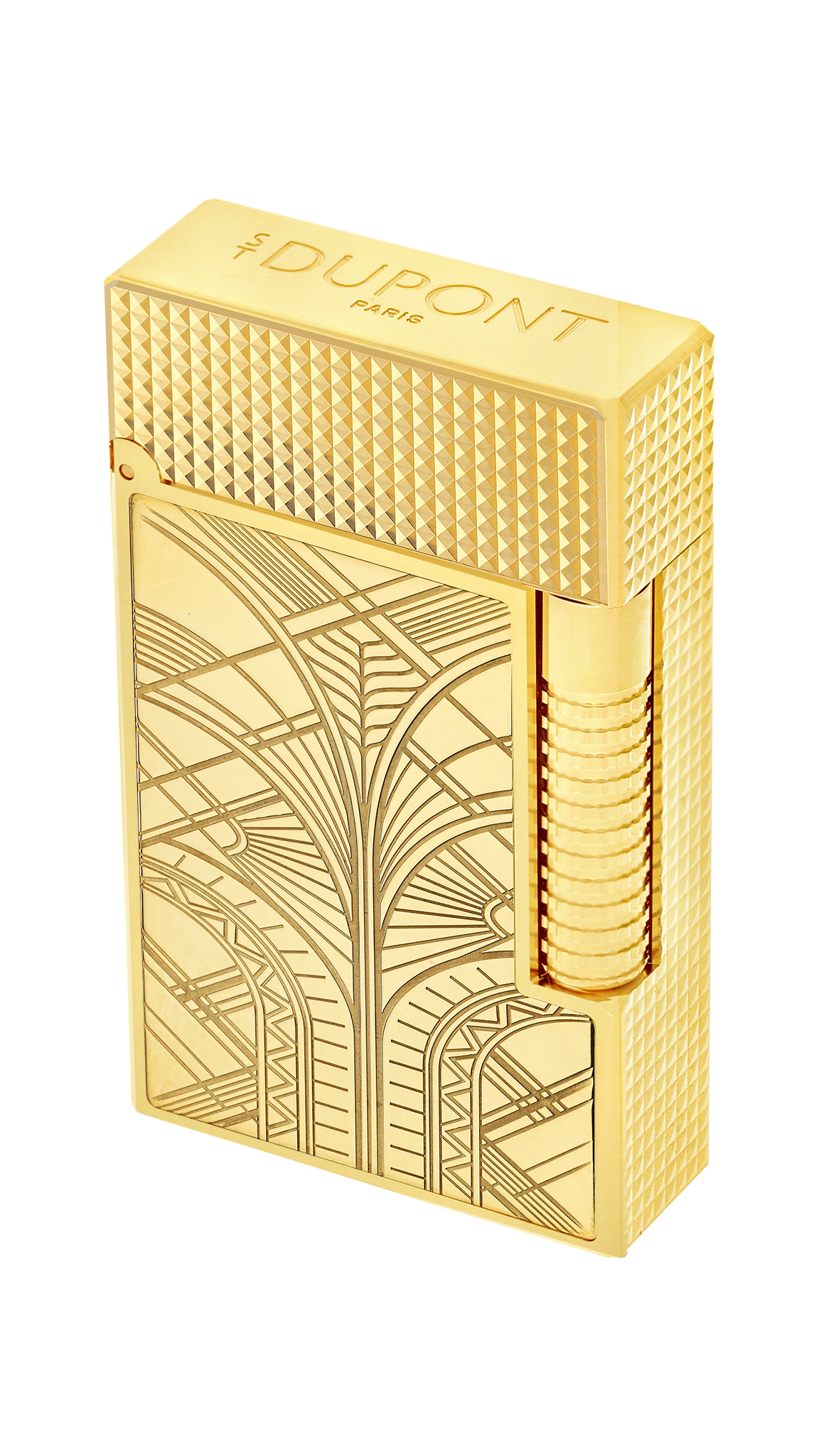 LE GRAND C23460 SKYLINE YELLOW GOLD Luxury Lighter - S.T. Dupont Paris | CSC Cigars