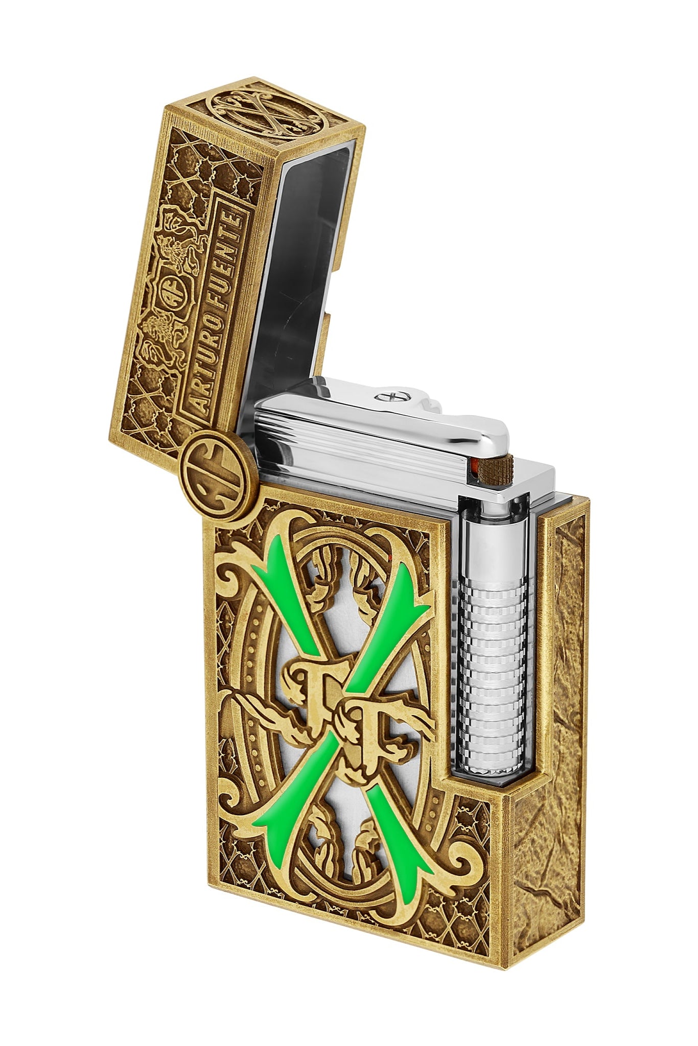 LE GRAND C23064HC FUENTE Luxury Lighter Green - ST. Dupont x Arturo Fuente | CSC Cigars