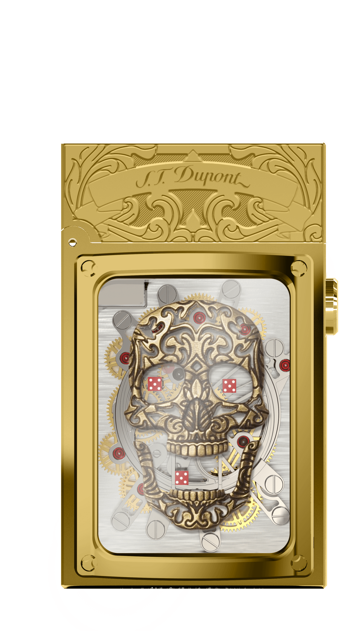 LUCKY SKULL H16005 Pocket Complication Luxury Lighter - ST Dupont Paris | CSC Cigars