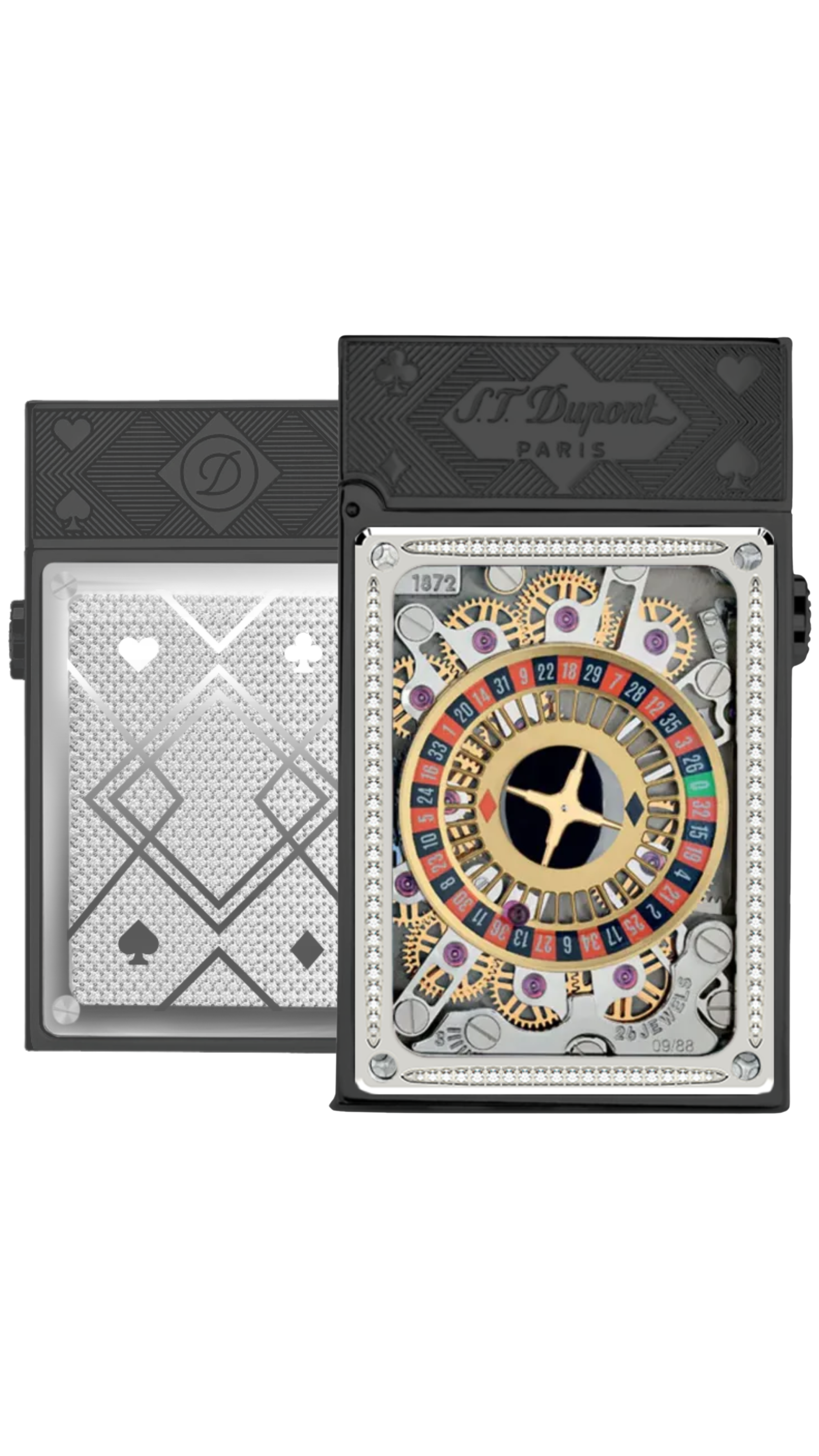 CASINO H16010BL Pocket Complication Black Lacquer Luxus-Feuerzeug - S.T. Dupont Paris | CSC Cigars
