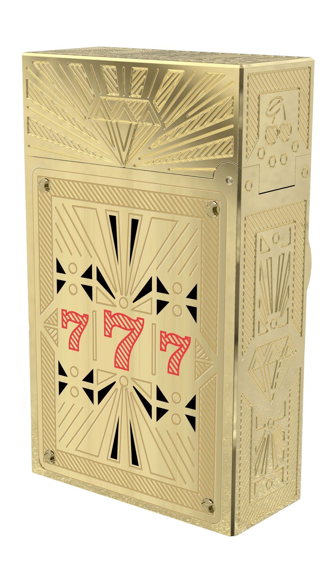 CASINO 016358BL Pocket Complication Black Lacquer Luxury Lighter - ST Dupont Paris | CSC Cigars