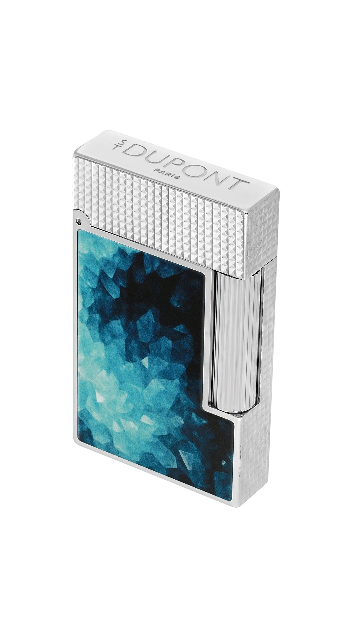 C16035CL Ligne 2 Blau Feuerzeug GEODE Limited Collection - S.T. Dupont | CSC Cigars