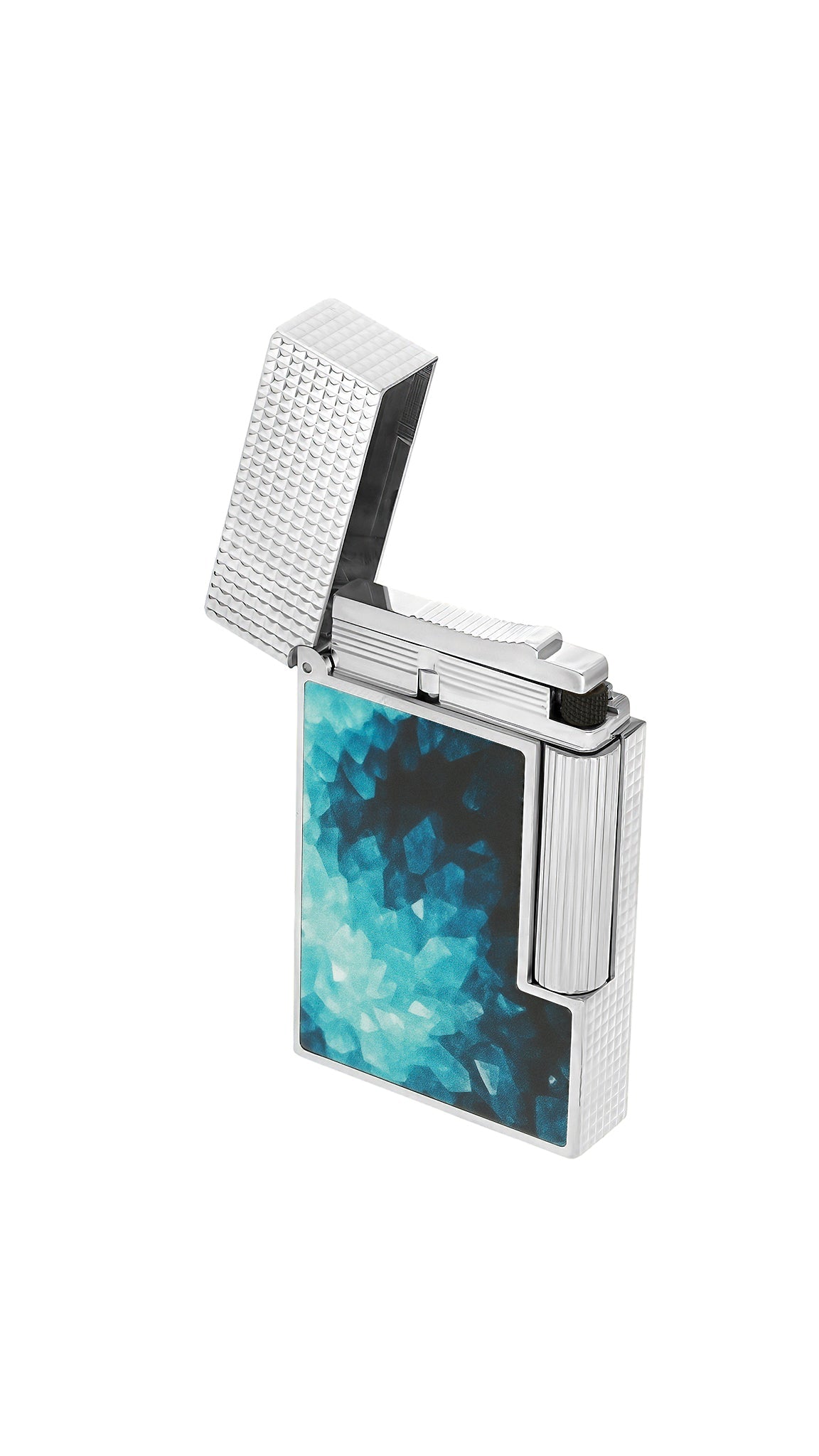 C16035CL Ligne 2 Blau Feuerzeug GEODE Limited Collection - S.T. Dupont | CSC Cigars