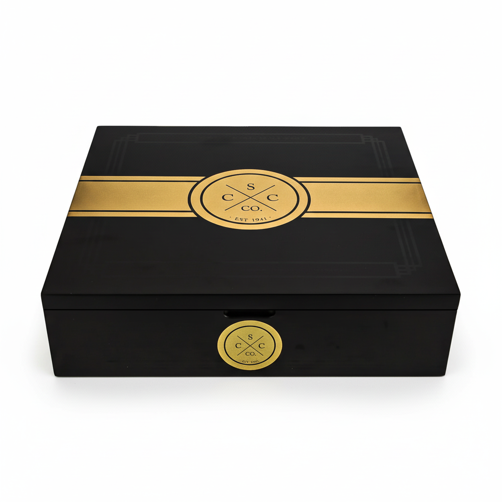 20er Kiste aus Zedernholz - Weißer Hintergrund