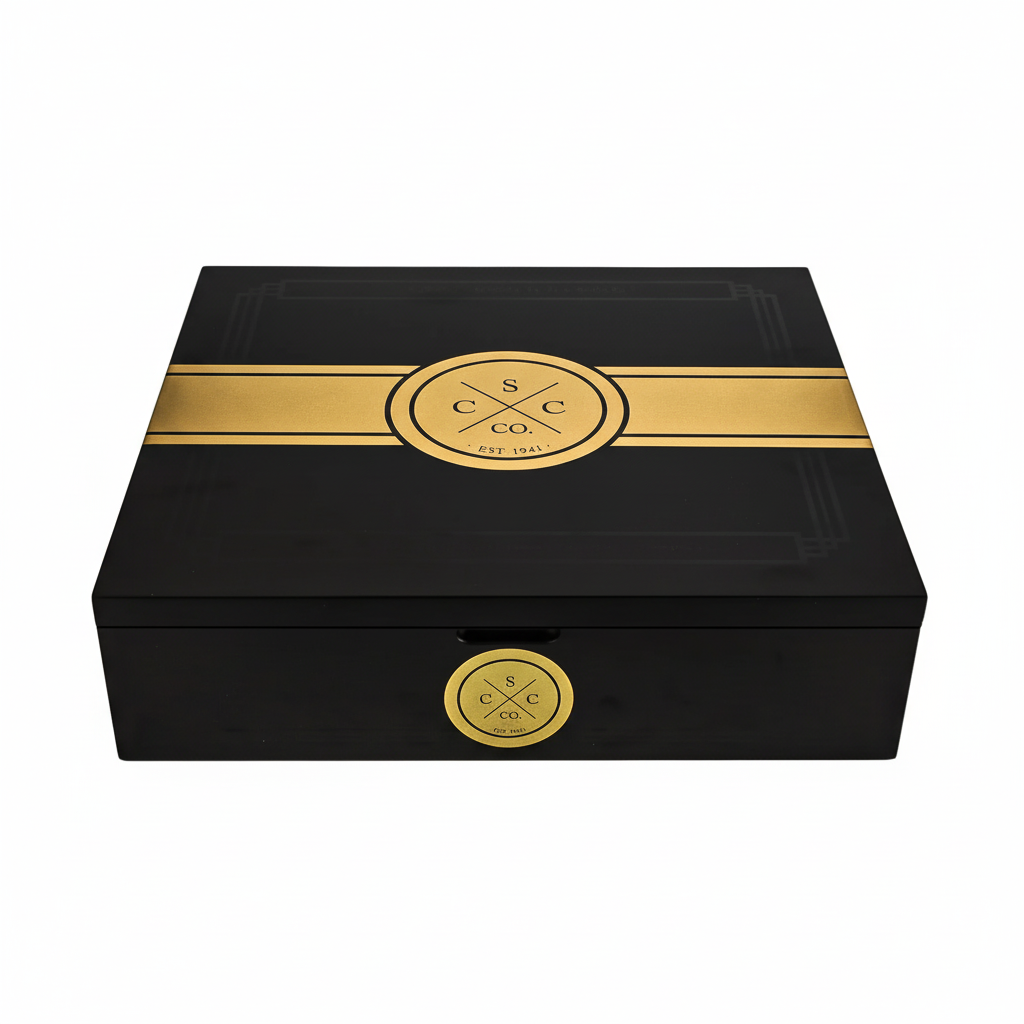 20er Kiste aus Zedernholz - Weißer Hintergrund