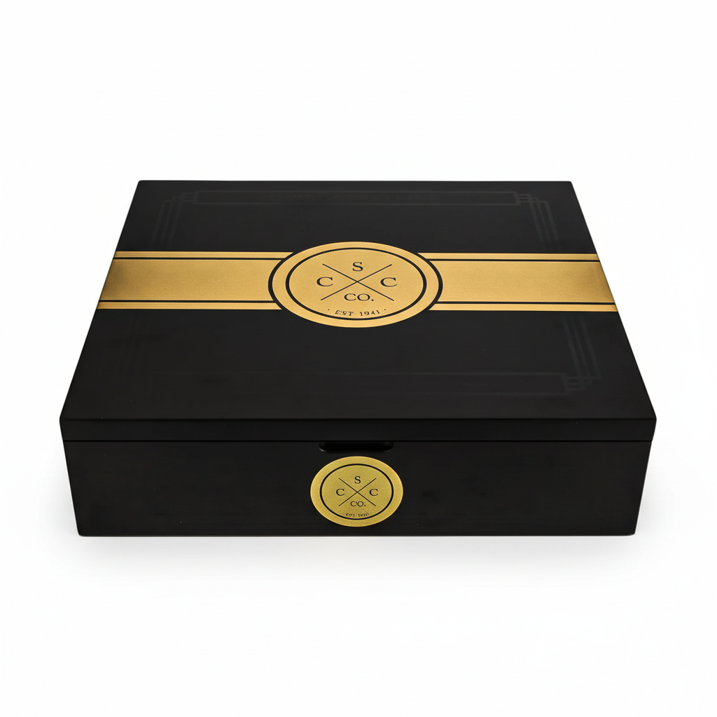 20er Kiste aus Zedernholz - Weißer Hintergrund