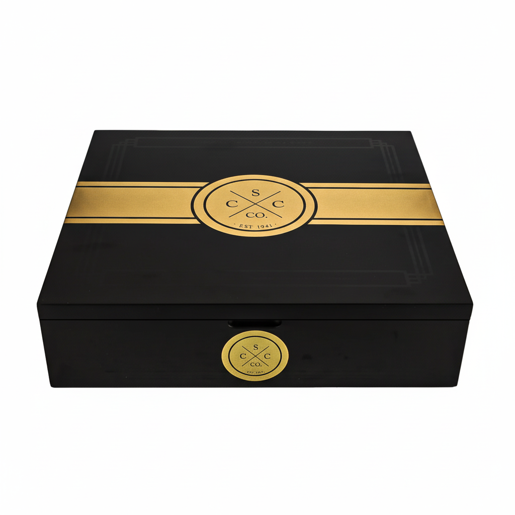 20er Kiste aus Zedernholz - Weißer Hintergrund