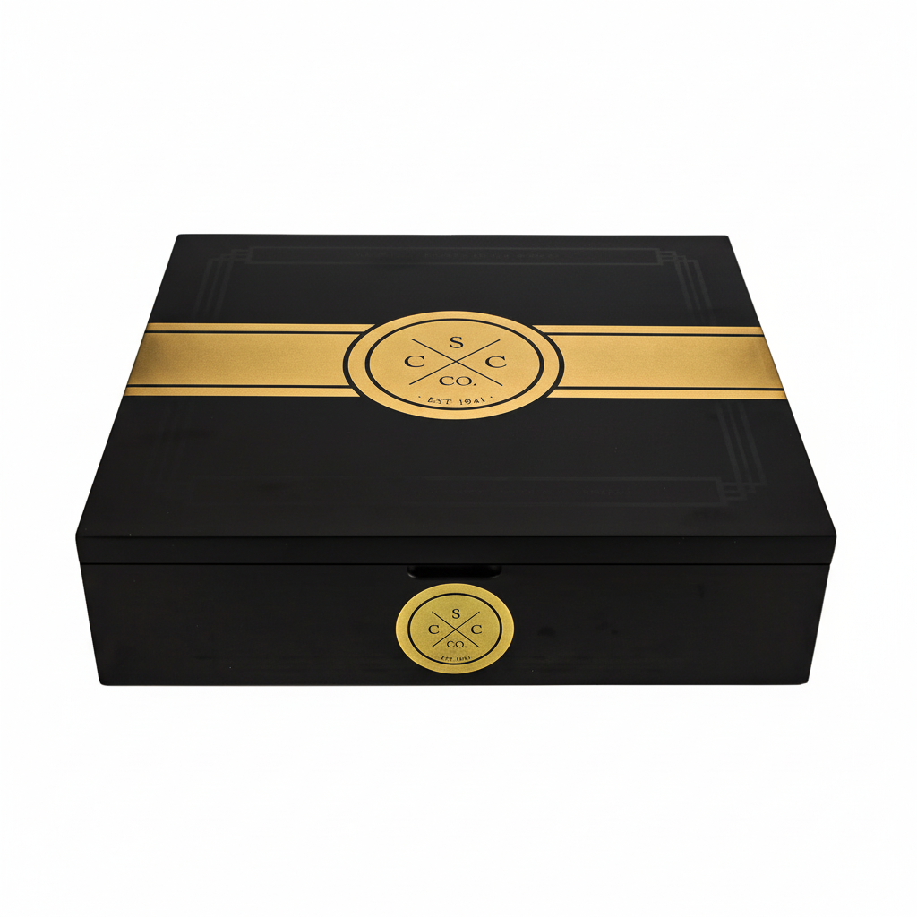 20er Kiste aus Zedernholz - Weißer Hintergrund