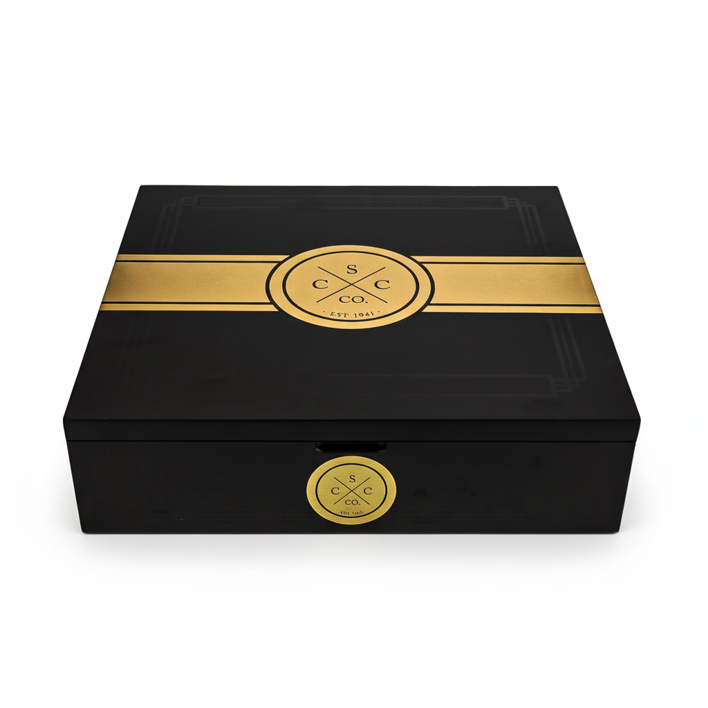 20er Kiste aus Zedernholz - Weißer Hintergrund